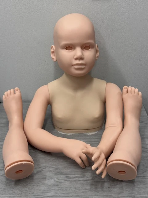 Gabriella Reborn Vinyl Toddler Doll Kit by Reva Schick 43" Mixed Vinyl CLOSE OUT PRICE