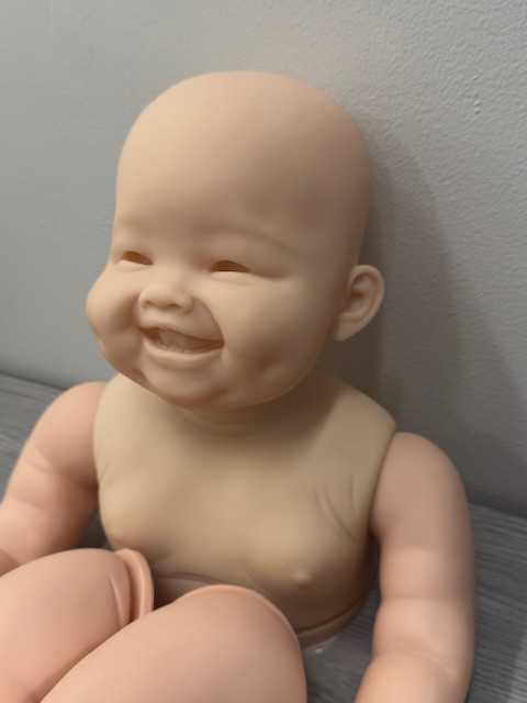 MinMin Reborn Vinyl Toddler Doll Kit by Ping Lau 28" Mixed Vinyl Close Out