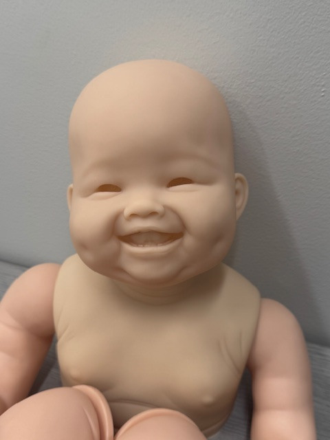MinMin Reborn Vinyl Toddler Doll Kit by Ping Lau 28" Mixed Vinyl Close Out