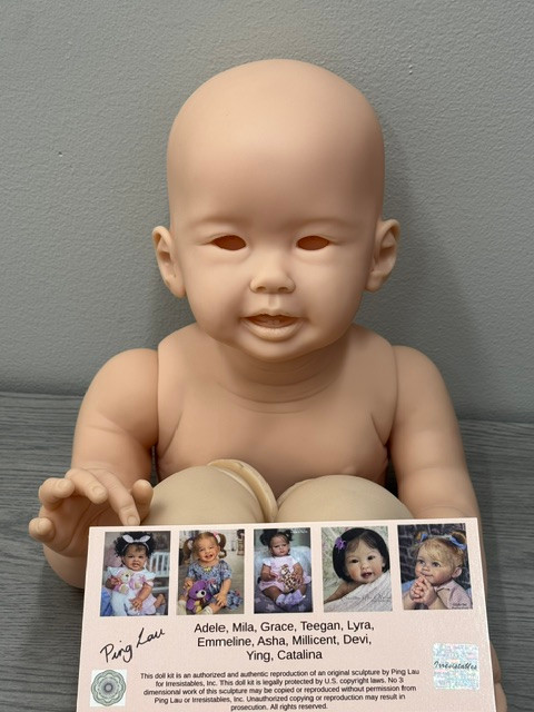 Teegan Reborn Vinyl Toddler Doll Kit by Ping Lau 28" Mixed Vinyl Close Out Price