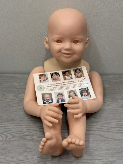Daphne Reborn Vinyl Toddler Doll Kit by Ping Lau 32" Mixed Vinyl Close Out Price