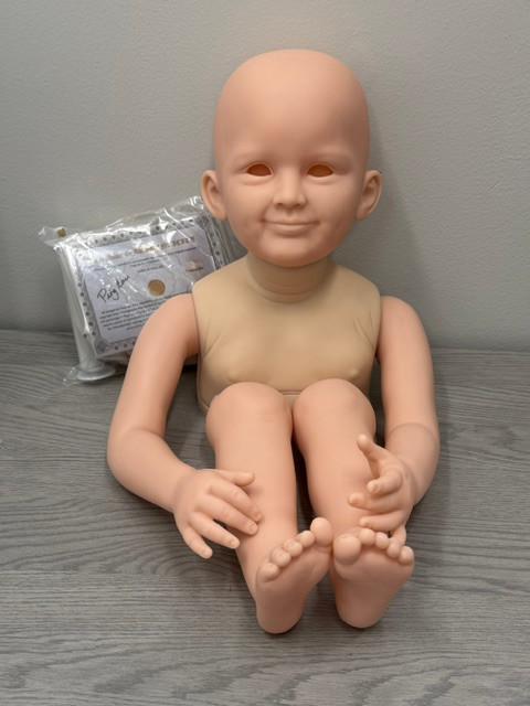 Kalidah Reborn Vinyl Toddler Doll Kit by Ping Lau 32" Mixed Vinyl Slight Boo Boos CLOSE OUT PRICE