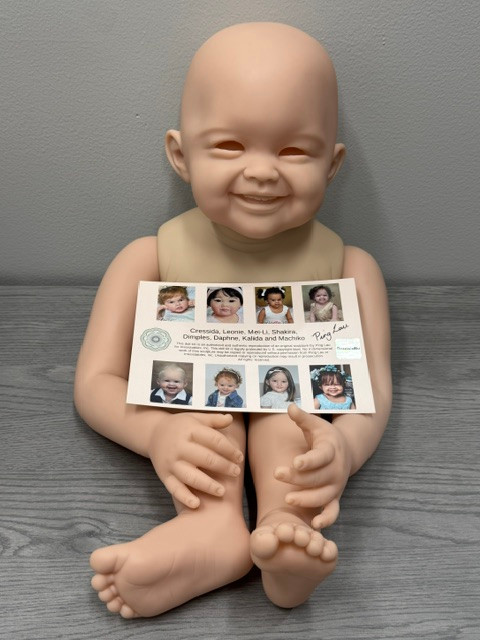 Machiko Reborn Vinyl Toddler Doll Kit by Ping Lau 32" Mixed Vinyl Close Out Price