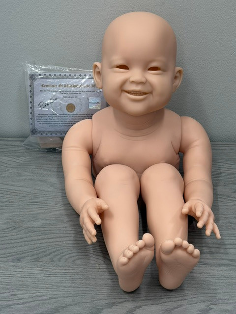 Machiko Reborn Vinyl Toddler Doll Kit by Ping Lau 32" Mixed Vinyl Close Out Price