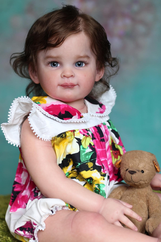 Asha Reborn Vinyl Toddler Doll Kit by Ping Lau 28" Mixed Vinyl Close Out Price 