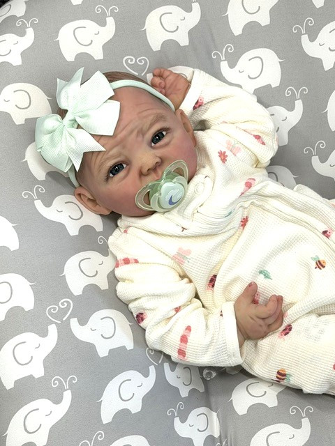 Saylor Silicone Reborn CUDDLE BABY Light Skin Tone by Ping Lau Bugs 18"