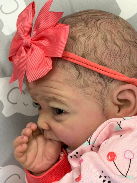 Saylor Silicone Reborn CUDDLE BABY Medium Skin Tone by Ping Lau Cherries 18"