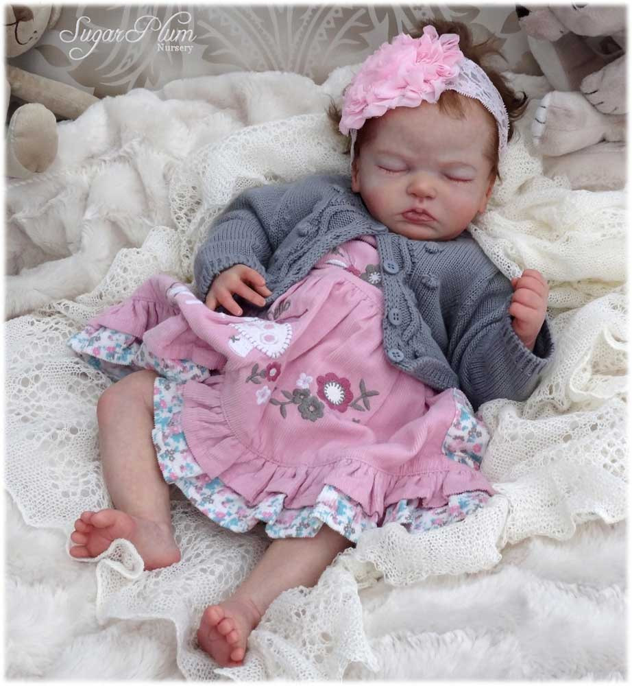 Hattie Reborn Vinyl Doll Kit by Cassie Brace 18" SOLD OUT EDITION Slight Boo Boo