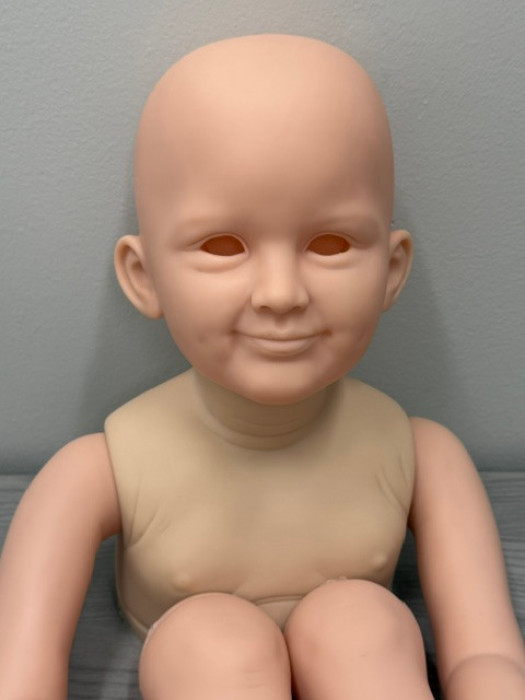 Kalidah Reborn Vinyl Toddler Doll Kit by Ping Lau 32" Mixed Vinyl Close Out Price