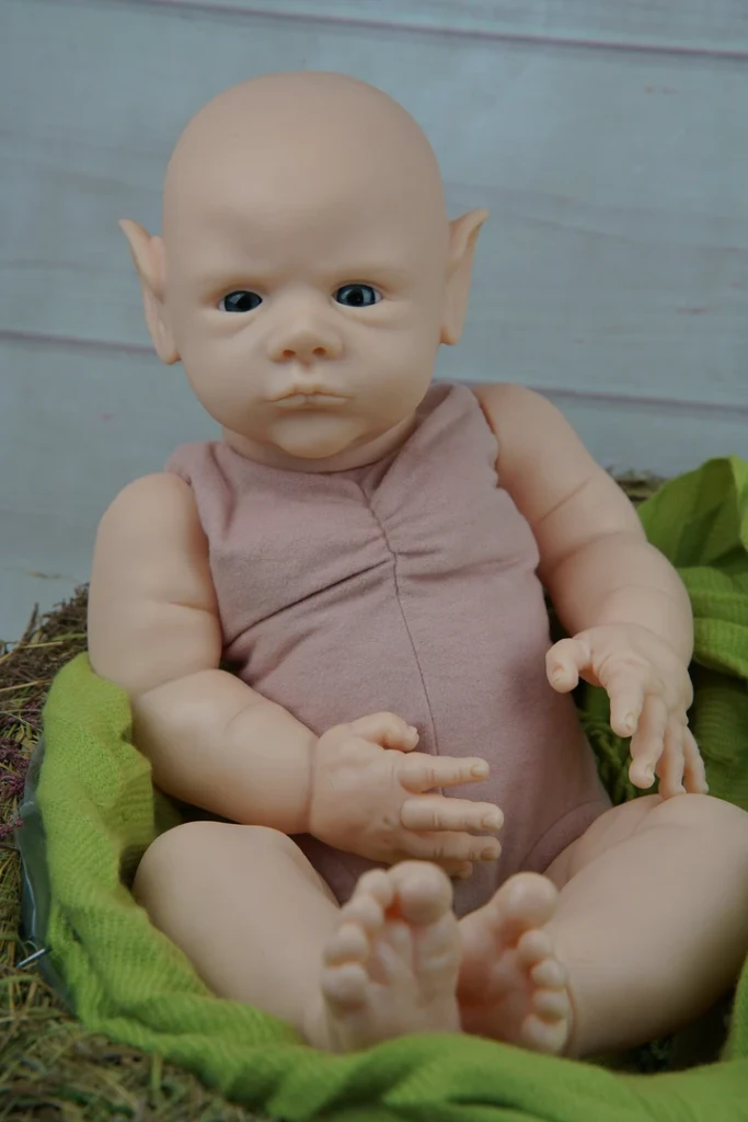 EKK Cedric Fantasy Elf Reborn Vinyl Doll Kit 23" By Doris Moyers Hornbogen in collaboration with the Late Kimberly Gardino and Sarah Mellman 