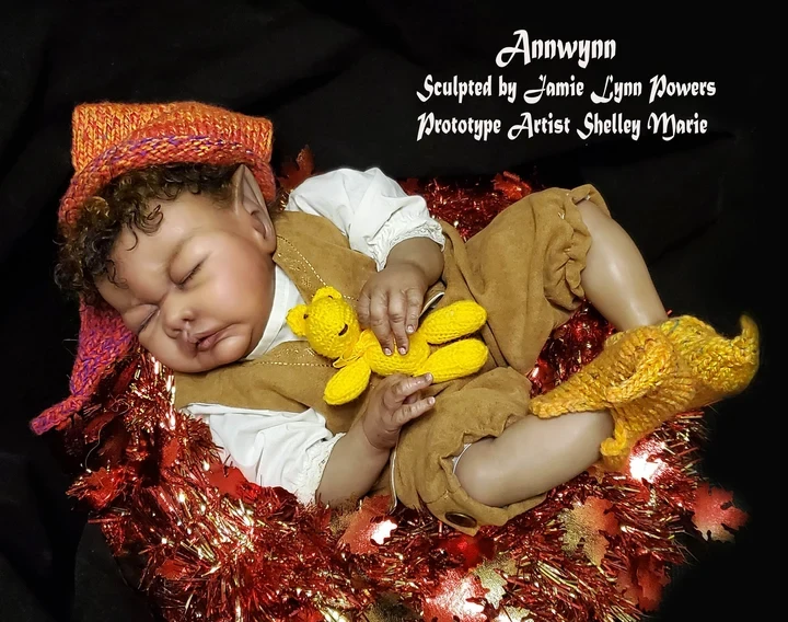 EKK Annwynn Reborn Vinyl Vampling Doll Kit by Jamie Lynn Powers 19"