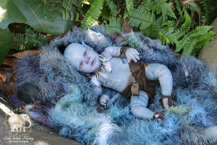 EKK Delwynn Reborn Vinyl Vampling Doll Kit by Jamie Lynn Powers 19"