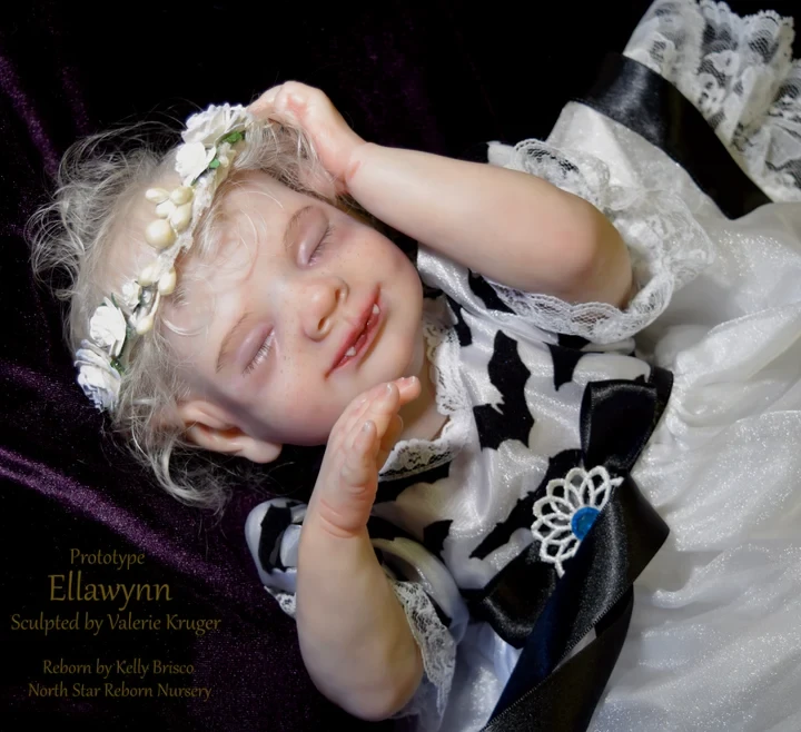 EKK Ellawynn Reborn Vinyl Vampling Doll Kit by Valerie Kruger 19"