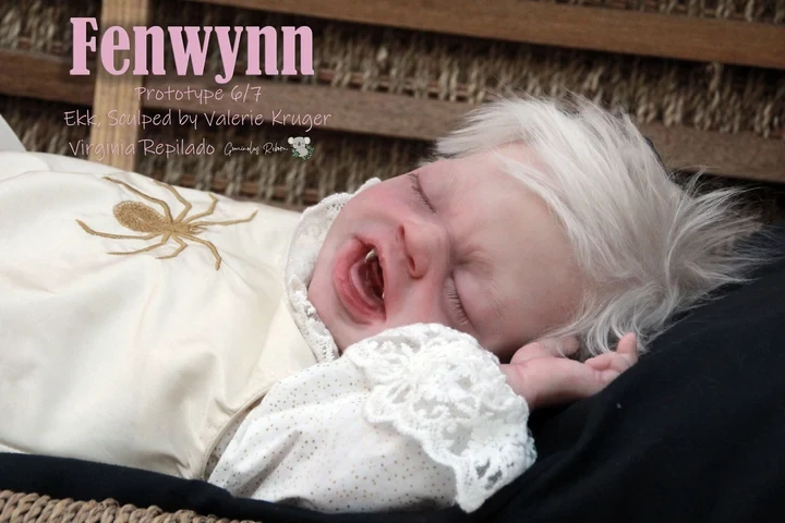 EKK Fennwynn Reborn Vinyl Vampling Doll Kit by Valerie Kruger 19"