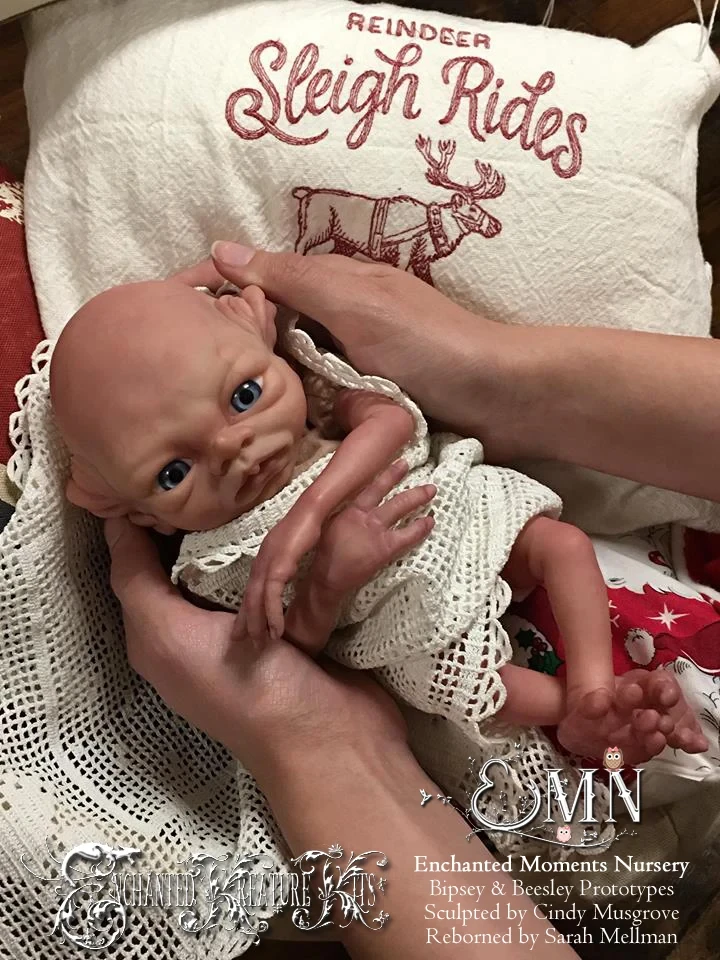 EKK Bipsey Manor Elf Reborn Vinyl Doll Kit by Cindy Musgrove 12"