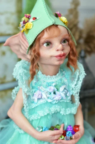 EKK Primsley Manor Elf Reborn Vinyl Doll Kit by Cindy Musgrove 26"
