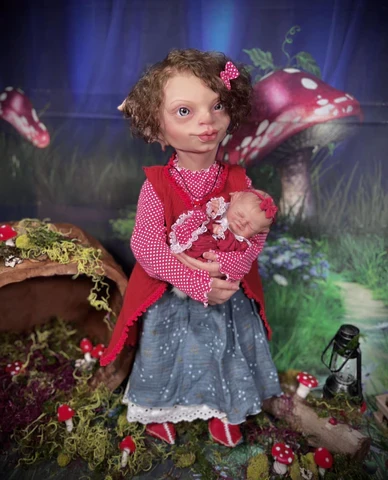 EKK Primsley Manor Elf Reborn Vinyl Doll Kit by Cindy Musgrove 26"