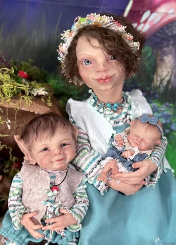 EKK Primsley Manor Elf Reborn Vinyl Doll Kit by Cindy Musgrove 26"