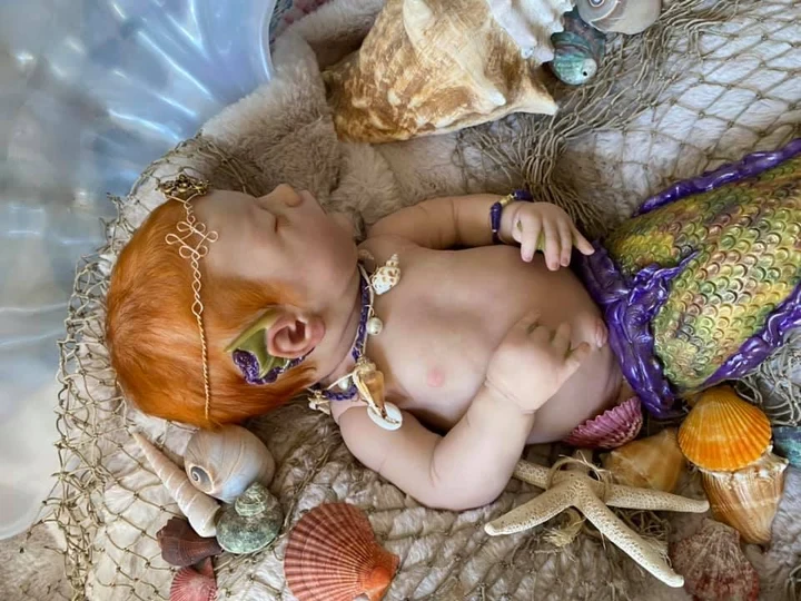 EKK Rhynn the Magical Mermaid Reborn Vinyl Doll Kit by Wendi Dickison 25"