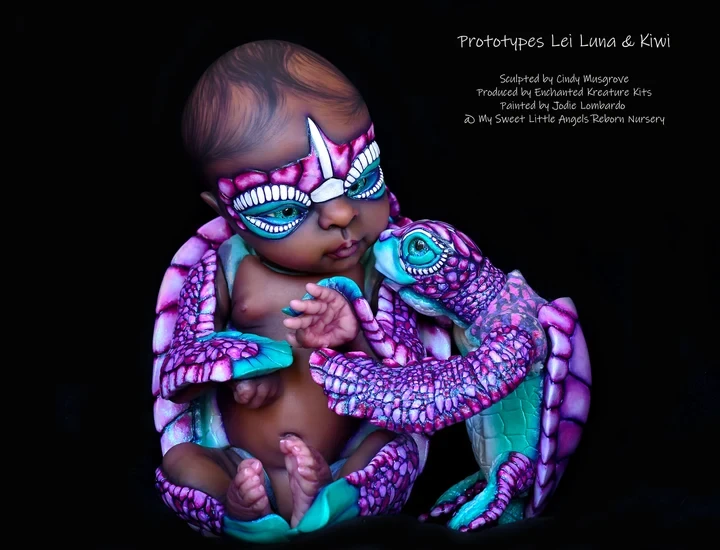 EKK Lei Luna Hybrid Human and Ancient Sea Turtle Reborn Vinyl Doll Kit by Cindy Musgrove 16"