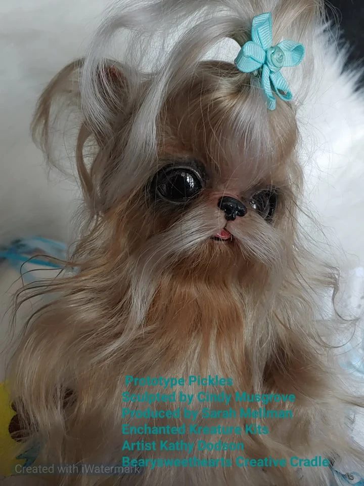 EKK Pickles Sitting the Chihuahua Reborn Vinyl Doll Kit by Cindy Musgrove 6-8"