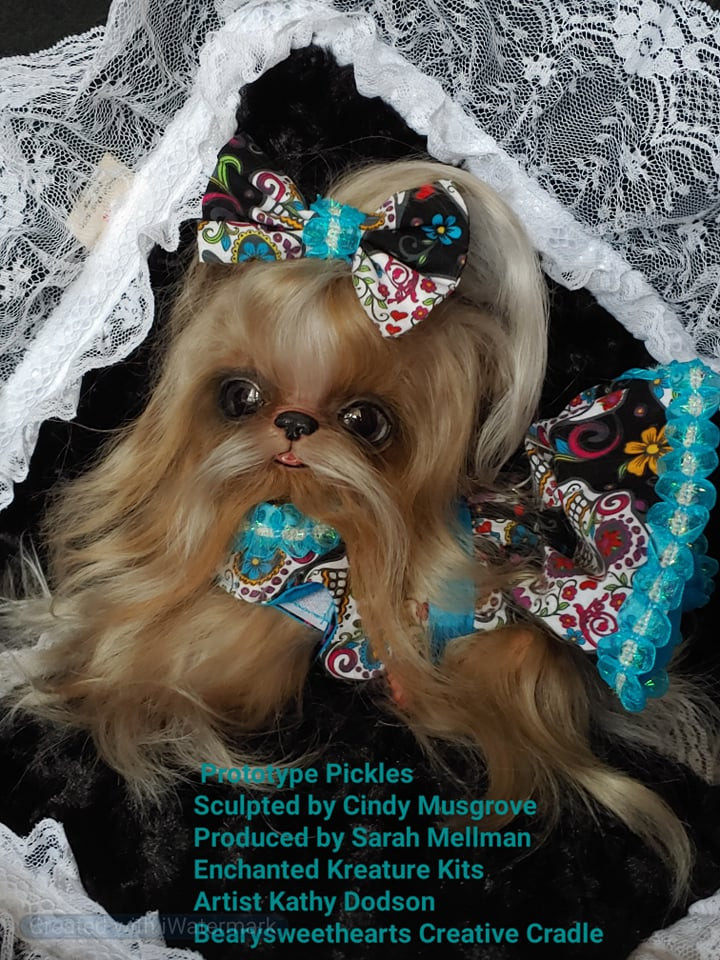 EKK Pickles Sitting the Chihuahua Reborn Vinyl Doll Kit by Cindy Musgrove 6-8"