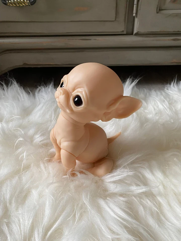 EKK Pickles Sitting the Chihuahua Reborn Vinyl Doll Kit by Cindy Musgrove 6-8"