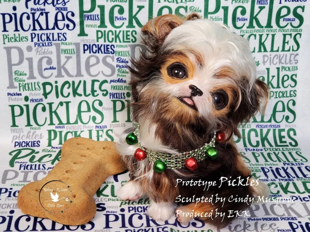 EKK Pickles Sitting the Chihuahua Reborn Vinyl Doll Kit by Cindy Musgrove 6-8"
