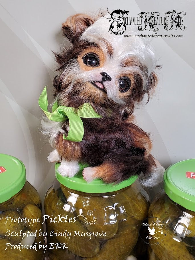 EKK Pickles Sitting the Chihuahua Reborn Vinyl Doll Kit by Cindy Musgrove 6-8"