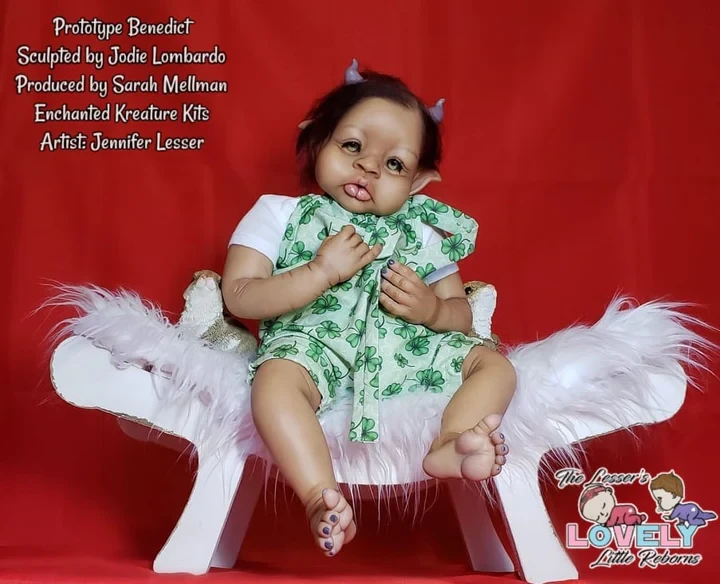 EKK  Bennedict the Phoenix Fae Reborn Vinyl  Kit by Jodie Lombardo 21" Limited Edition