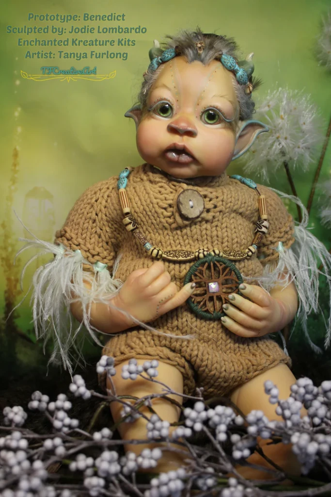 EKK  Bennedict the Phoenix Fae Reborn Vinyl  Kit by Jodie Lombardo 21" Limited Edition