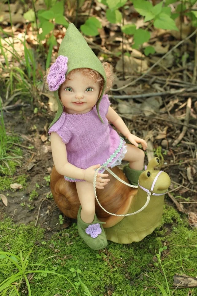 EKK  Tolliver the Resident Brownie Reborn Vinyl  Doll Kit by Lauren Jaimes 10-11" 