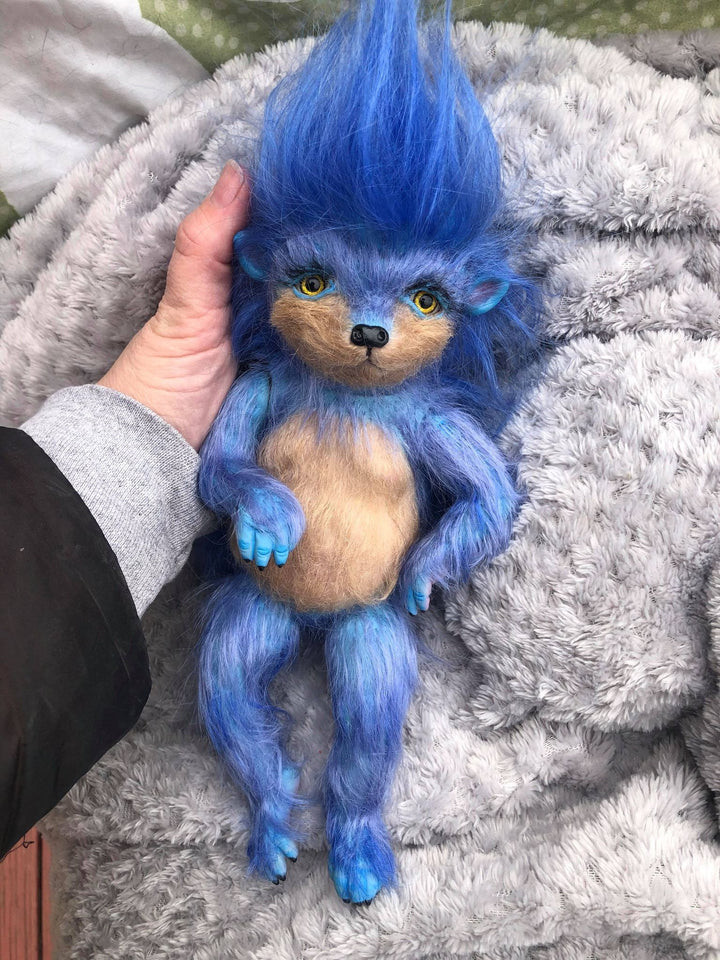EKK Hans Reborn Vinyl Hedgehog Doll Kit by Marjoline Barge 10"