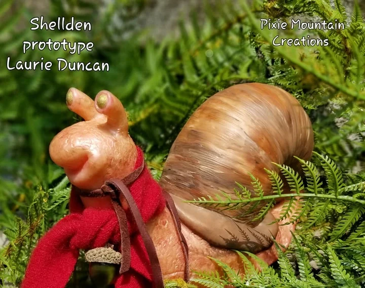 EKK Shellden Reborn Vinyl Snail Doll Kit by Sarah Mellman 