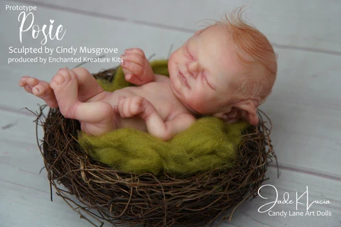 EKK Posie Manor Elf Reborn Vinyl Doll Kit by Cindy Musgrove 8"