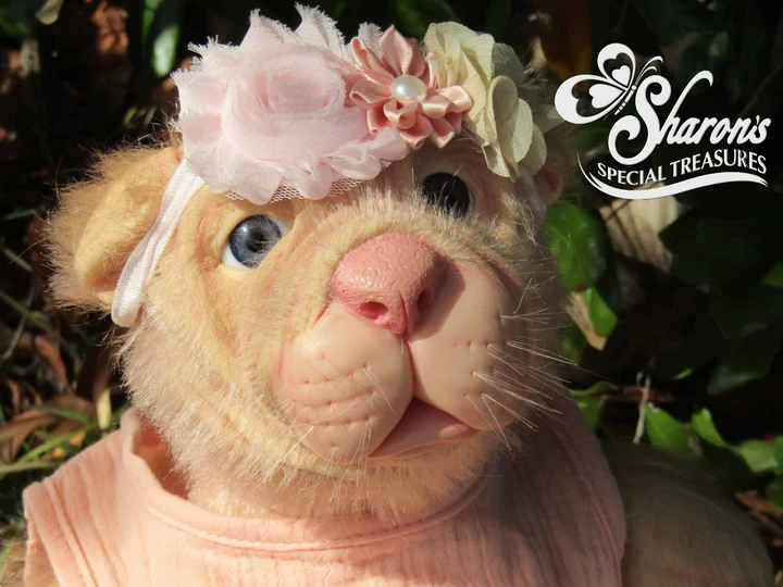 EKK Huckleberry the Shar-Pei Pup Reborn Vinyl Doll Kit by Jodie Lombardo 22"