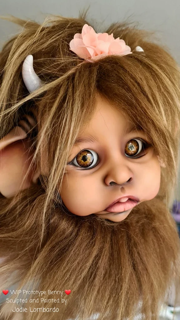 EKK Benny the baby Minataur Hybrid Reborn Vinyl Doll Kit by Jodie Lombardo 21-22"
