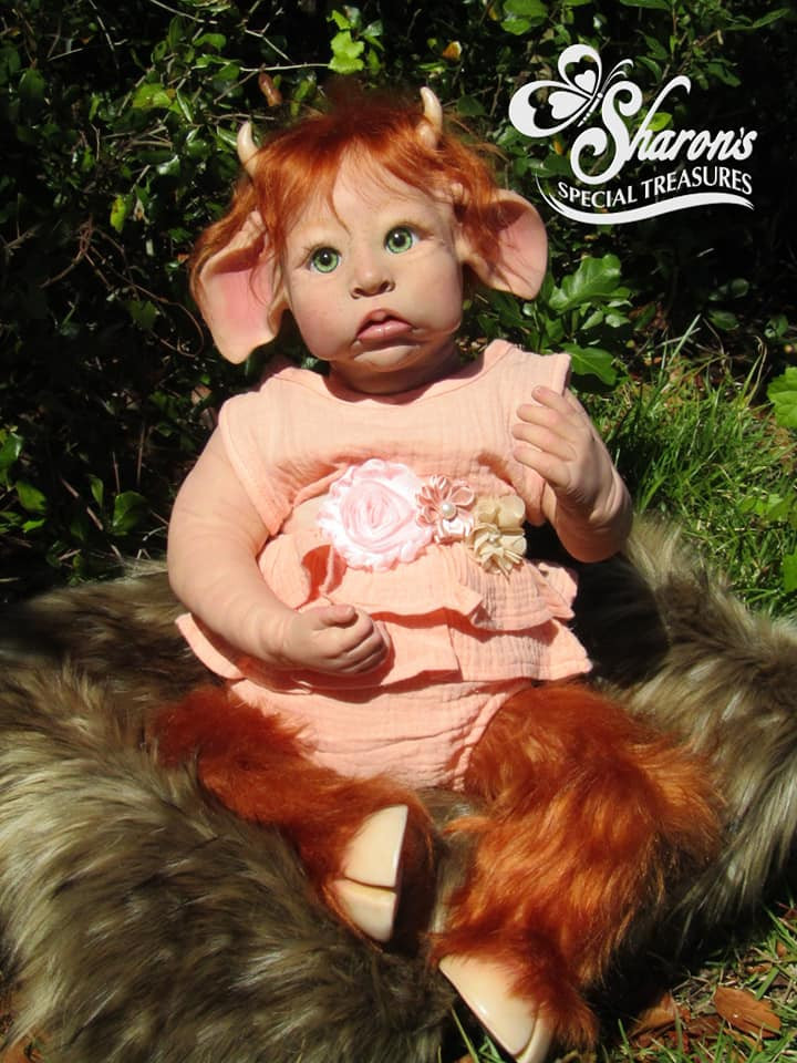 EKK Benny the baby Minataur Hybrid Reborn Vinyl Doll Kit by Jodie Lombardo 21-22"