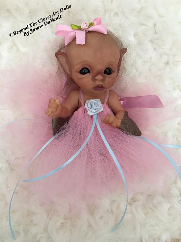 EKK Pandora Baby Batling Reborn Vinyl Doll Kit by Cindy Musgrove 7"