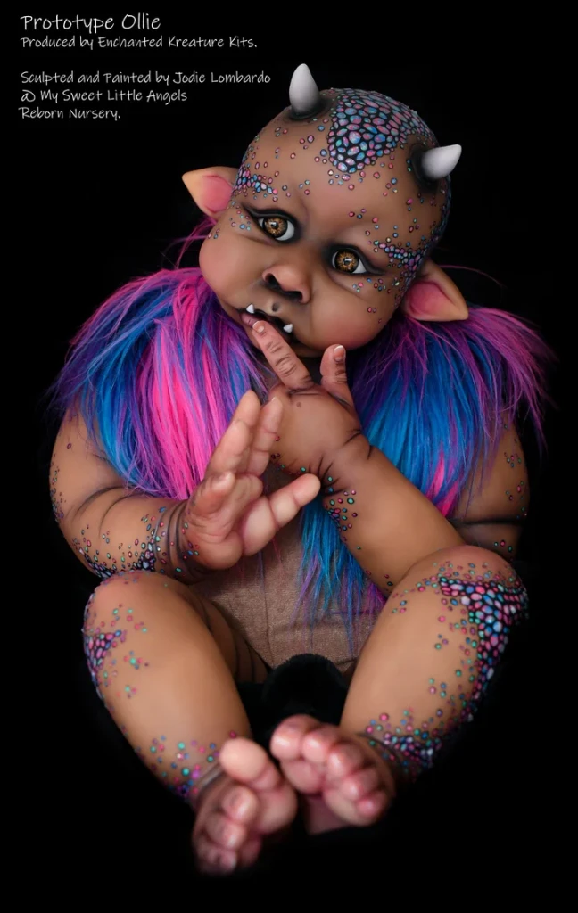 EKK Ollie the toddler Woodland Ogre Reborn Vinyl  Doll Kit by Jodie Lombardo 25" Limited Edition