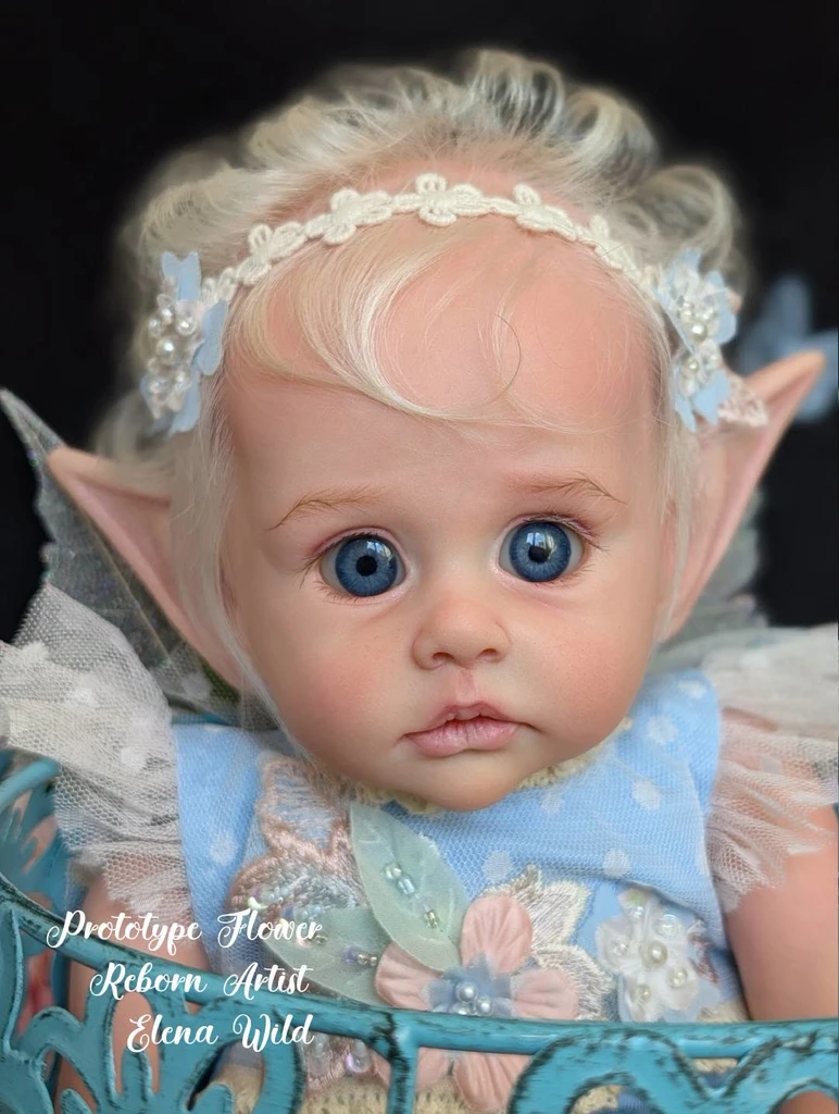 Flower the Elf Limited Edition Reborn Vinyl Doll Kit by Olga Auer 17"