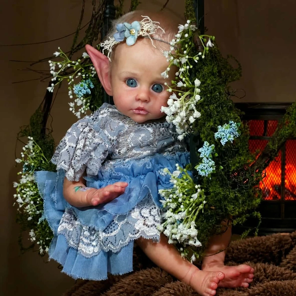 Flower the Elf Limited Edition Reborn Vinyl Doll Kit by Olga Auer 17"
