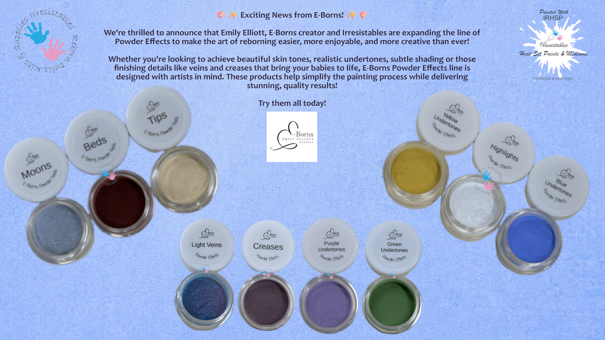 E-Borns Powders and IRHSP Sets for Details