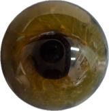 German Glass Eyes: Lifelike Full Round Mouth Blown Chestnut Brown  FO5