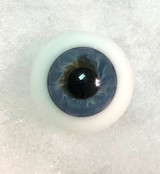 German Glass Eyes: Full Round Mouth Blown Sky Blue 57