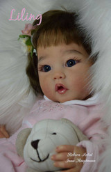 Liling Reborn Vinyl Doll Head by Ping Lau - Head Only