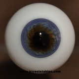 German Glass Eyes: Full Round Blue Gray #6