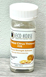Eco House 115 Xtra Mild Paint Thinner – Citrus Scent - Low Odor :  8 oz & 4 oz Individual Bottles
