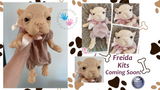 Freida the French Bull Dog Puppy Reborn Vinyl Doll Kit by Simon Laurens 16"