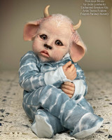 EKK Benny the baby Minataur Hybrid Reborn Vinyl Doll Kit by Jodie Lombardo 21-22"